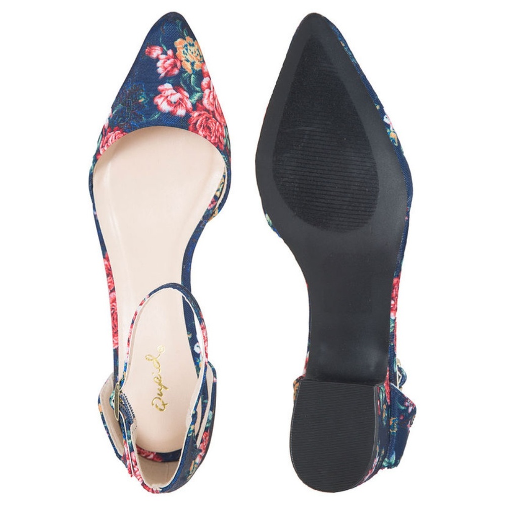 Floral Ankle Strap Sandal - Picture 4 of 4